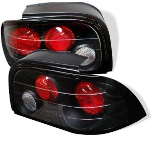 94-95 Ford Mustang Spyder Altezza Tail Lights - Black