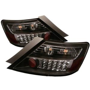 06-08 Honda Civic (2Dr) Spyder Auto Tail Lights - LED (Jdm Black)