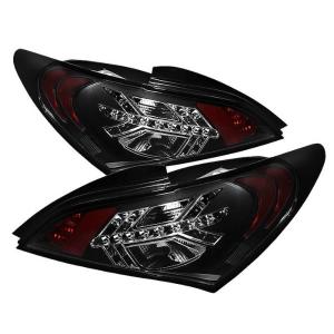 10-12 Hyundai Genesis (2Dr) Spyder LED Tail Lights - Black