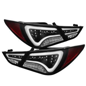 11-14 Hyundai Sonata (Not compatible on models w/factory LED) Spyder LED Tail Lights, Light Bar, Black