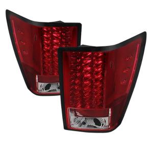 07-10 Jeep Grand Cherokee Spyder LED Tail Lights - Red Clear