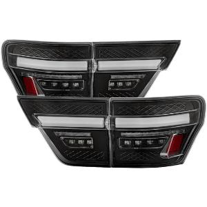 2011-2013 Jeep Grand Cherokee Spyder Apex LED Black Tail Lights