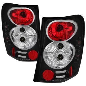 99-04 Jeep Grand Cherokee Spyder Altezza Tail Lights - Black