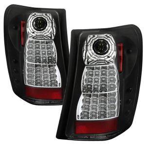 99-04 Jeep Grand Cherokee Spyder LED Tail Lights - Black