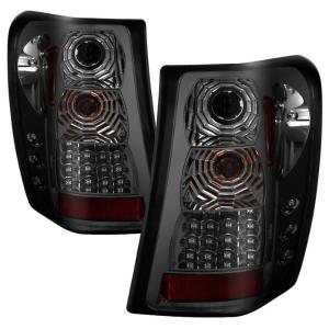 99-04 Jeep Grand Cherokee Spyder LED Tail Lights - Smoke (Version 2)