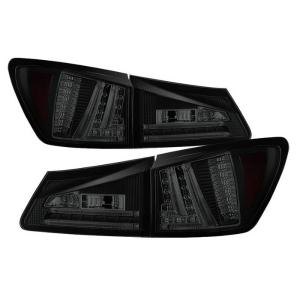 06-08 Lexus Is (IS250) Spyder Tail Lights - Black Smoke, LED