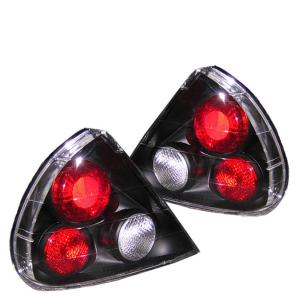 99-02 Mitsubishi Mirage (2/4Dr) Spyder Euro Style Tail Lights, Black