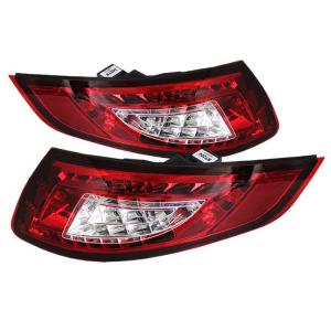 05-08 Porsche 997 Spyder LED Tail Lights - Red Clear