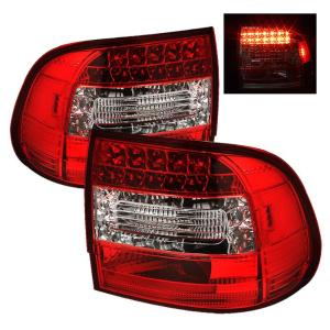 03-07 Porsche Cayenne Spyder LED Tail Lights - Red/Clear