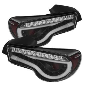 12-16 Subaru BRZ, 12-16 Scion FR-S Spyder Light Bar Style LED Tail Lights - Black