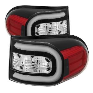 07-13 Toyota FJ Cruiser Spyder Tail Lights - Black, Light Bar LED