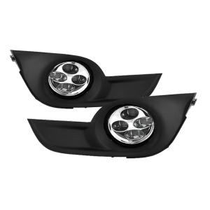 13-15 Nissan Altima Spyder Fog Lights with Switch - Clear, Daytime DRL LED Running