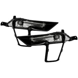 2018-2019 Ford Explorer Spyder OEM Full LED Fog Lights w/Switch - Clear