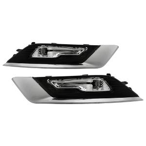 2017-2018 Ford Fusion Spyder OEM Full LED Fog Lights - With Switch - Clear