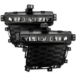 2022-2024 Jeep Grand Cherokee ( Fits Three-Row Models, Laredo,  Laredo X,  Altitude,  Altitude X ) Spyder OEM Style LED Fog Lights w/Switch