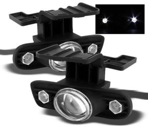 00-06 Chevrolet Suburban, 99-02 Chevrolet Silverado Spyder Halo Projector Fog Lights - Clear