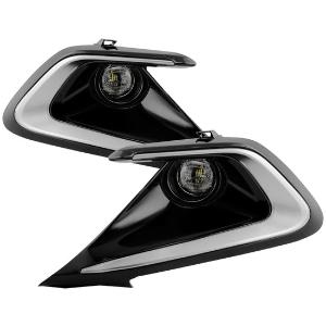 2023-2024 Toyota Corolla Hatchback Models Only Spyder OEM Full LED Fog Lights w/ Switch - Clear