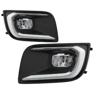 2018-2020 Toyota Sequoia Spyder OEM Style LED Fog Lights w/OEM Fit Switch - Clear