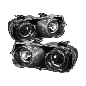 94-97 Acura Integra Spyder Halo Projector Headlights - Black