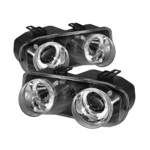 94-97 Acura Integra Spyder Halo Projector Headlights - Chrome
