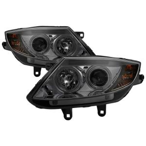 03-08 BMW Z4 Spyder Auto Projector Halo Headlights - Smoke