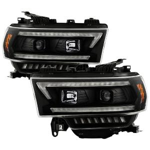 2019-2022 Dodge Ram Heavy Duty 2500/3500 Halogen Model Only ( Do Not Fit Factory LED Model ) Spyder Signature Projector Headlights - Black