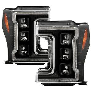 2017-2019 Ford F-250/F-350/F450 Super Duty Spyder Apex Full LED Headlights - Chrome