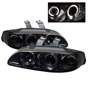 92-95 Honda Civic (2/3DR) Spyder Halo Projector Headlights - Smoke (1 Piece)