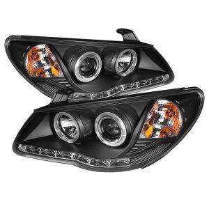 07-10 Hyundai Elantra Spyder DRL LED Projector Headlights (Chrome)