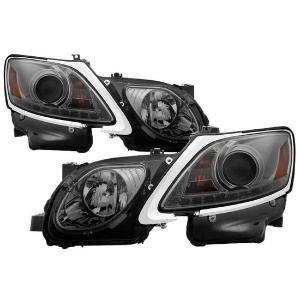 2006-2011 Lexus GS 300 / 350 / 450 / 460 Xenon/HID Model Only ( Not Compatible With Halogen Model ) Spyder Signature Projector Headlights - DRL LED - Smoke