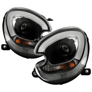 2011-2016 Mini Cooper Countryman Xenon/HID Model Only ( Not Compatible With Factory Halogen Model ) Spyder Signature Projector Headlights - Black