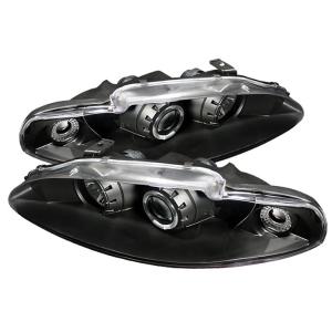 95-96 Mitsubishi Eclipse Spyder Halo Projector Headlights - Black