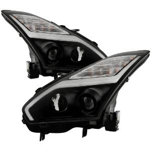 2009-2014 Nissan GTR Spyder Signature Projector Headlights - Black