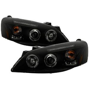 2005-2008 Pontiac G6 2/4DR Spyder Signature Projector Headlights - Black Smoke