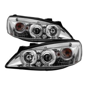 05-08 Pontiac G6 (2/4DR) Spyder Halo Projector Headlights - Chrome