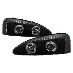 2004-2008 Pontiac Grand Prix Spyder Signature Projector Headlights - Black Smoke