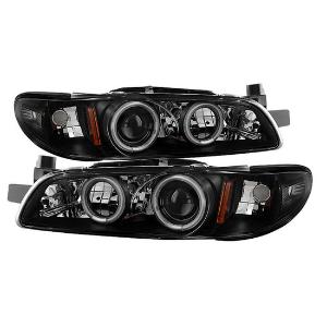 1997-2003 Pontiac Grand Prix Spyder Signature 1PC Projector Headlights - Black