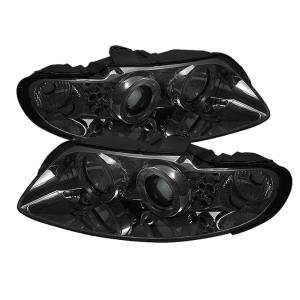 04-06 Pontiac GTO Spyder Halo LED Projector Headlights - Smoke