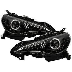 2012-2019 Scion FRS (Halogen model only), 2017-2019 Toyota GR86 (Halogen model only) Spyder Signature Projector Headlights - CCFL Halo - DRL LED - Black