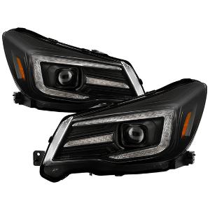 2014-2018 Subaru Forester Halogen Model Only ( Do Not Fit Factory HID Model ) Spyder Signature Headlights - Black