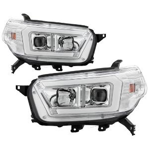 2010-2013 Toyota 4Runner Spyder Signature Projector Headlights - Chrome