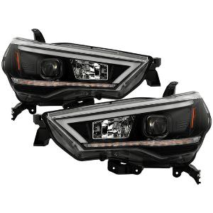2014 - 2023 Toyota 4Runner Spyder Signature Projector Headlights - Black