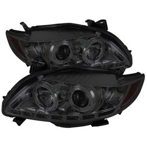 09-10 Toyota Corolla Spyder LED DRL (Daytime Running Lights) Projector Headlights - Chrome