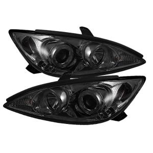 02-06 Toyota Camry Spyder Halo Projector Headlights (Smoke)
