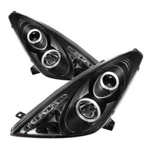 00-05 Toyota Celica Spyder Auto LED Projector Headlights - Black
