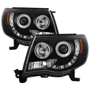 2005-2011 Toyota Tacoma Spyder Signature Projector Headlights - Black