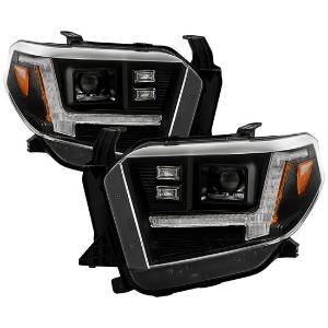 2014-2021 Toyota Tundra / 2018 Tundra ( Only Fit SR and SR5 Model ) Spyder Apex High-Power LED Module (High Beam And Low Beam) Equipped Headlights - Black