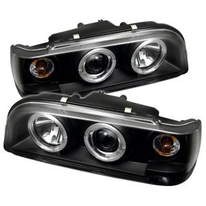 93-97 Volvo 850 Spyder Auto Headlights - Halo Projectors (Black)