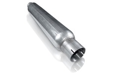 Universal Stainless Works SSW Mufflers - 2.5in SMOOTH TUBE MUFFLER (MILL FINISH)