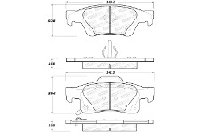 2011 Jeep Grand Cherokee, 2013 Jeep Grand Cherokee, 2012 Jeep Grand Cherokee, 2014 Jeep Grand Cherokee, 2011 Dodge Durango, 2012 Dodge Durango, 2013 Dodge Durango, 2014 Dodge Durango, 2015 Jeep Grand Cherokee, 2015 Dodge Durango, 2016 Dodge Durango, 2016 Jeep Grand Cherokee, 2017 Jeep Grand Cherokee, 2017 Dodge Durango, 2018 Jeep Grand Cherokee, 2018 Dodge Durango, 2019 Dodge Durango, 2019 Jeep Grand Cherokee, 2020 Jeep Grand Cherokee, 2020 Dodge Durango, 2021 Jeep Grand Cherokee StopTech ST Sport Brake Pads - Performance 11-17 Dodge Durango Rear